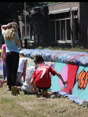 Graffiti Workshop met kinderen