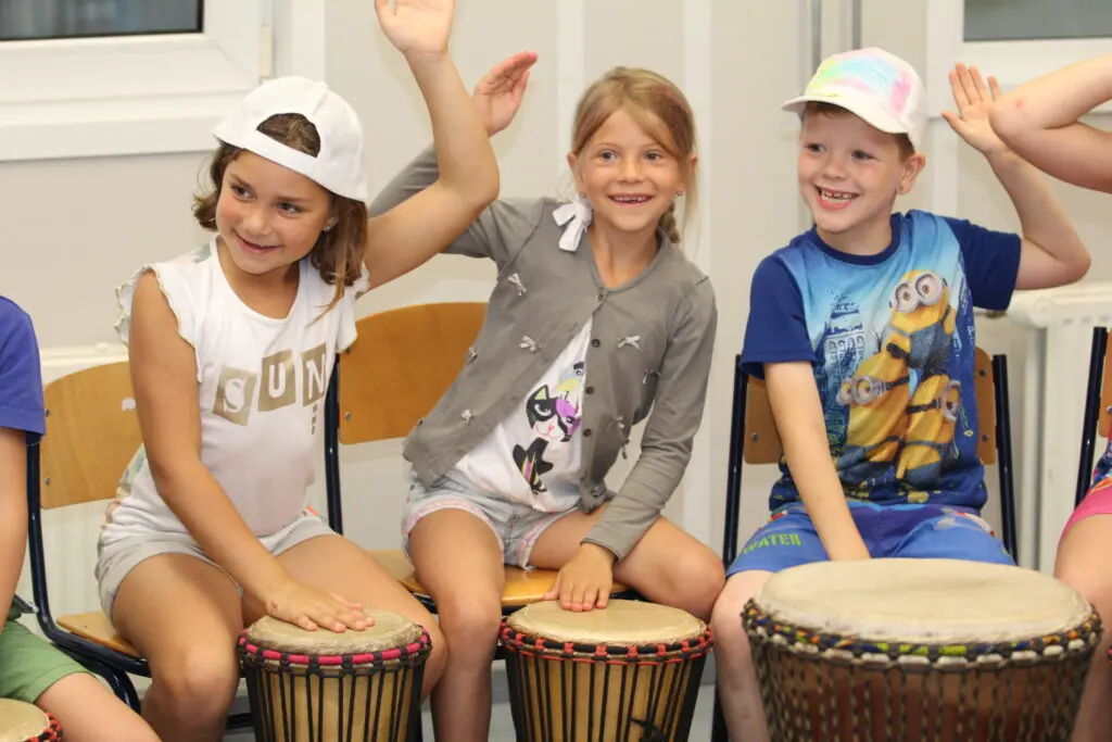 Djembe Workshop op locatie voor groepen kinderen