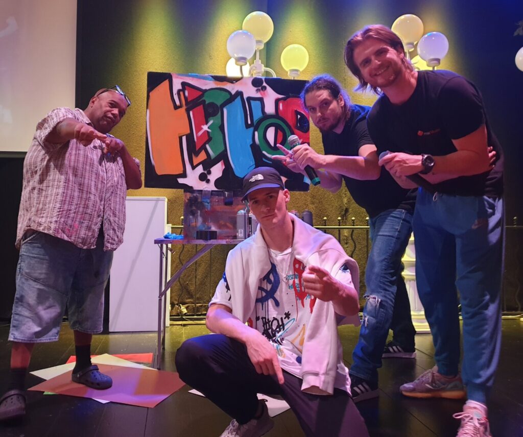 Hip-Hop History voorstelling op locatie voor groepen