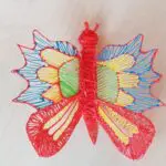 Een vlinder die gemaakt is met een 3D-printerpen