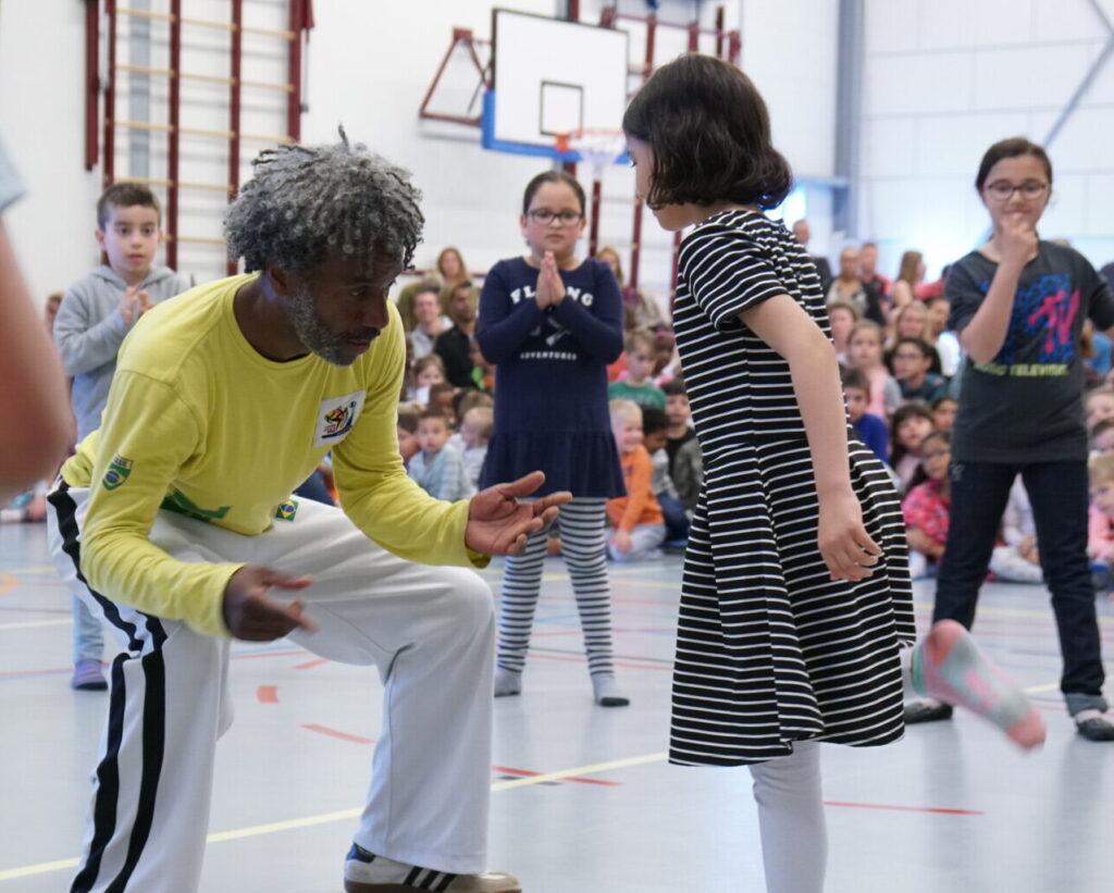 Capoeira Workshop voor groepen kinderen op locatie
