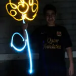 Light Graffiti Workshop voor jongeren van maX Music