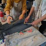 Kleding verven en bewerken tijdens het Upcycling Mode Project