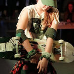 Afsluitende modeshow tijdens het Upcycling Mode Project