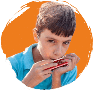 Kinderen kunnen prima mondharmonica leren spelen