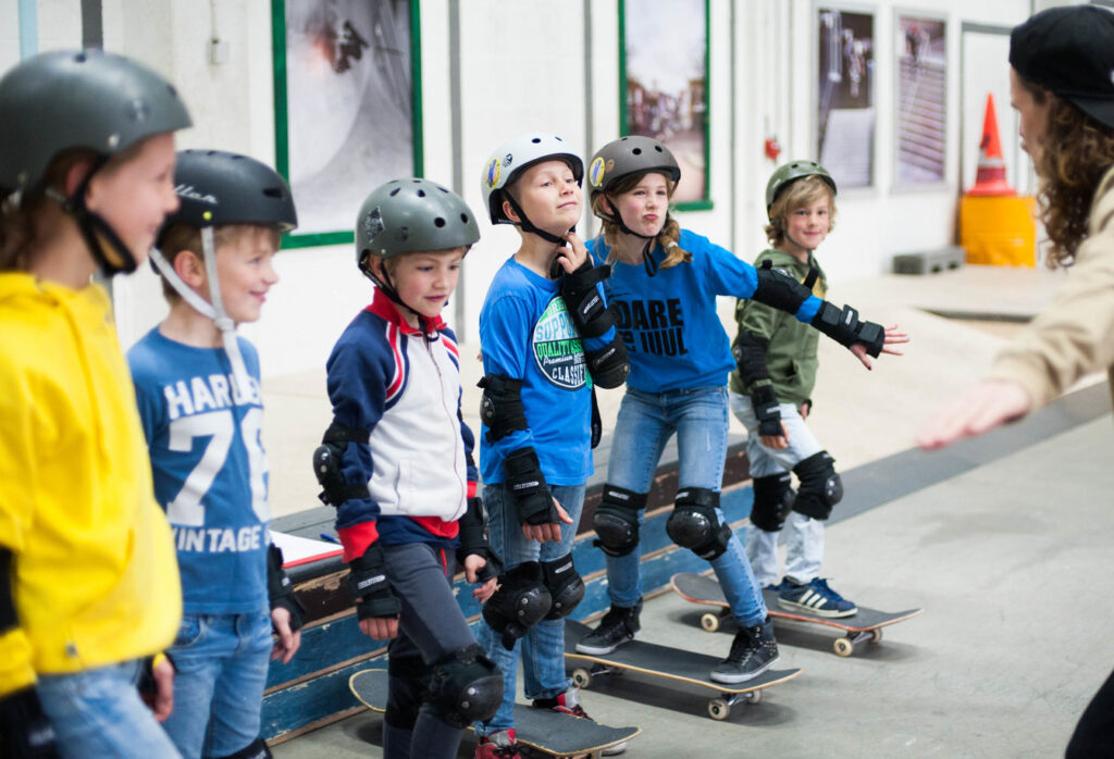 Skateboard Workshop voor groepen kinderen op jullie eigen locatie
