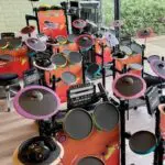 We nemen max. 24 elektronische drumstellen mee