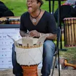 Djembe workshopleider Michael