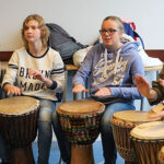 Djembe trommel workshop.