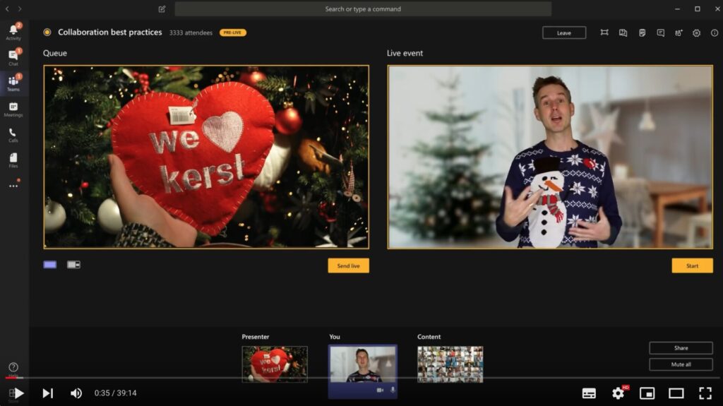 Online kerstvoorstelling Nepsneeuw