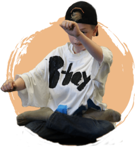 Hip-hop Breakdance Workshop voor jongeren op school.