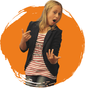 Rappen tijdens een CKV project.