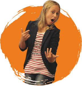 Rappen tijdens een CKV project.