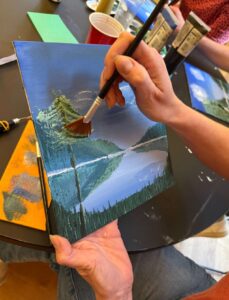 Thuis Workshop met Bob Ross schilderen