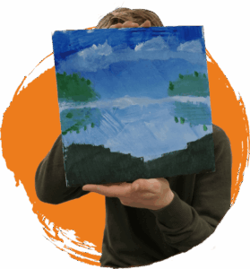 bob ross schilder workshop voor groepen jongeren