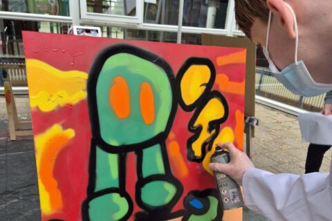 Graffiti Workshop op locatie voor groepen kinderen