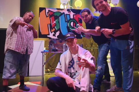 Hip-Hop History voorstelling op locatie voor groepen