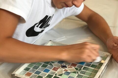 Mozaiek Workshop op locatie voor groepen jongeren