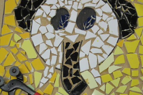 Mozaiek Workshop op locatie voor groepen kinderen